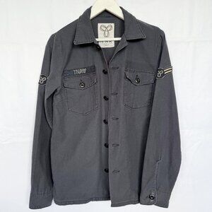 TNA Aritzia Navy Military Light Jacket